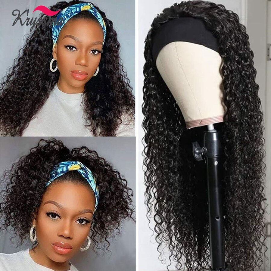 Kryssma Kinky Curly Synthetic Lace Front Wig Curly Hair Wig Heat Resistant Fiber Hair Cosplay Wig With Baby Hair